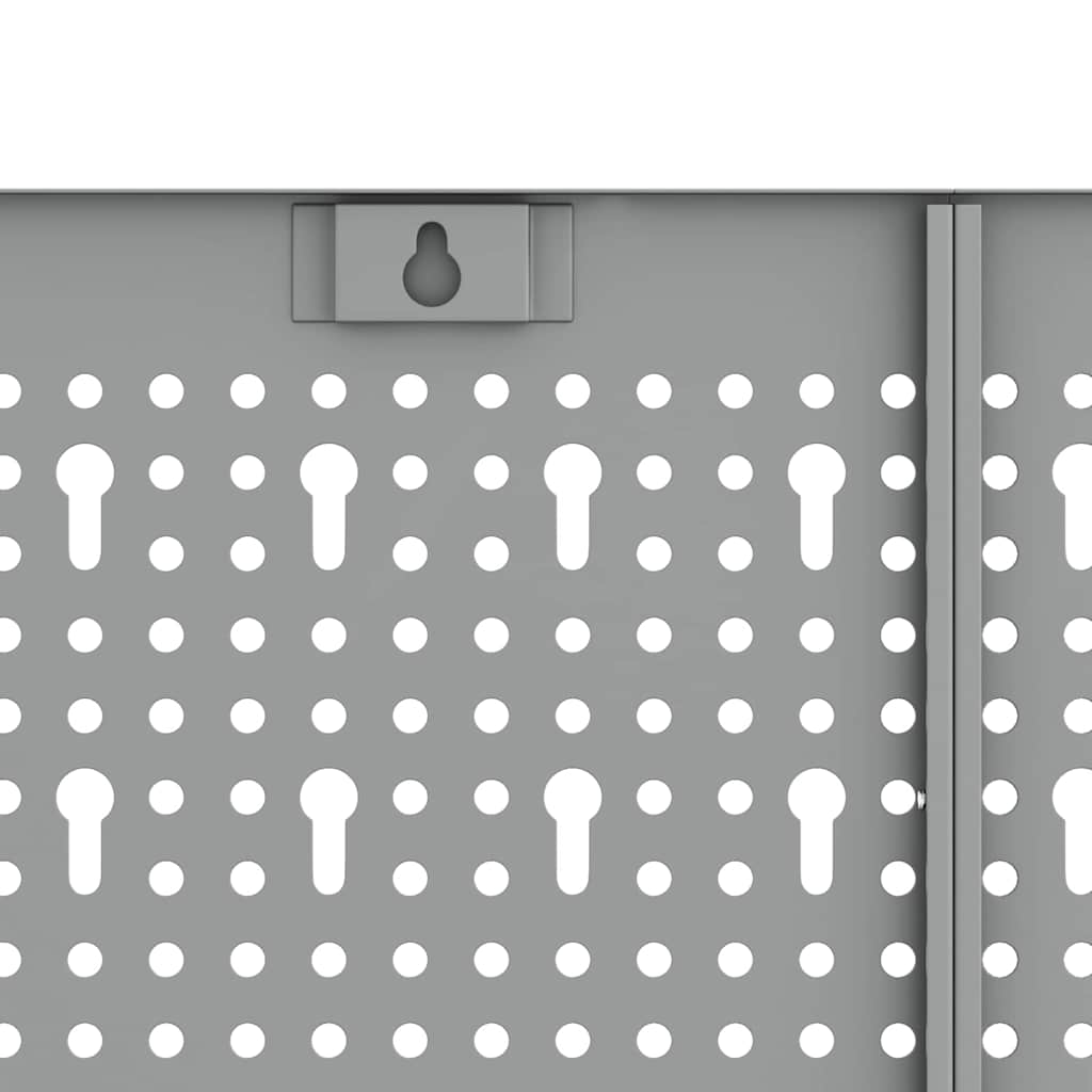 Pannello per attrezzi 2 pcs Grigio 100 x 1 x 60 cm