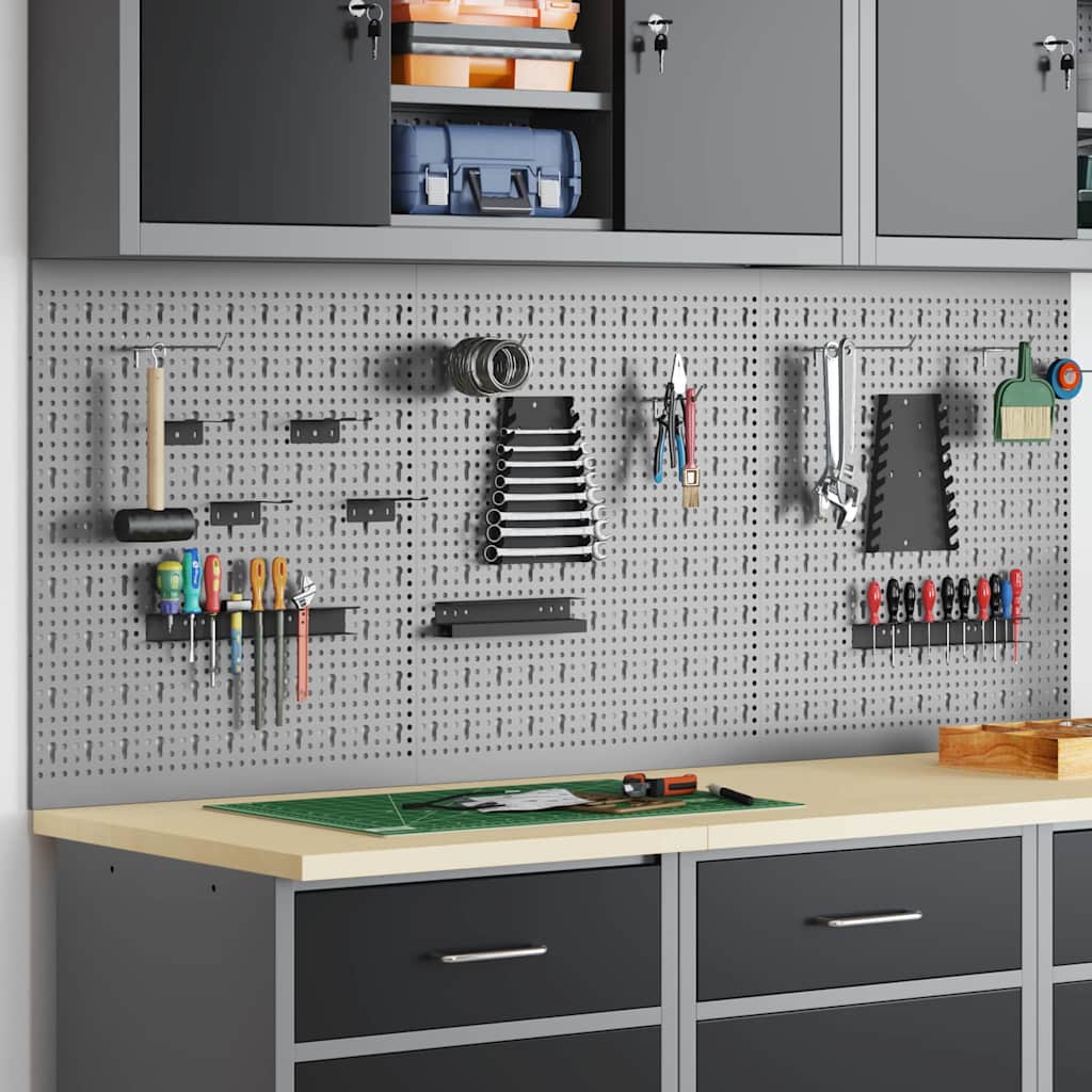 Pannello per attrezzi 3 pcs Grigio 150 x 1 x 60 cm