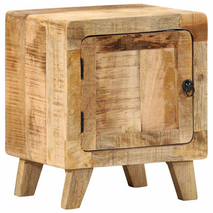 Comodino 40x32x46 cm in Legno Massello di Mango Grezzo - homemem39