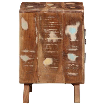 Comodini 2pz 40x32x46 cm in Legno Massello di Recupero - homemem39