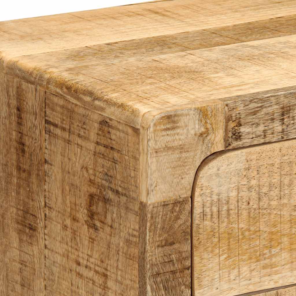 Comodini 2pz 40x32x46 cm in Legno Massello di Mango Grezzo - homemem39