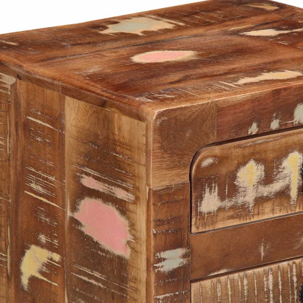 Comodini 2pz 37x32x50 cm in Legno Massello di Recupero - homemem39