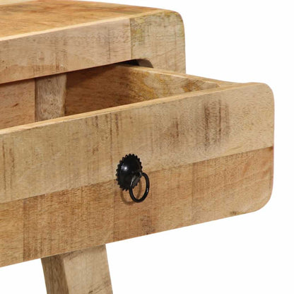 Tavolo Consolle 90x32x75 cm in Legno Massello di Mango Grezzo | homemem39