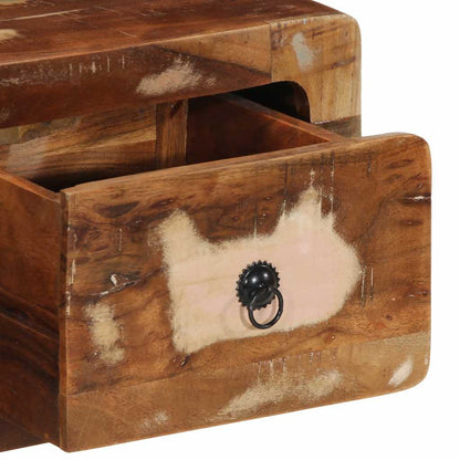 Mobile TV a Parete 100x32x25 cm in Legno Massello di Recupero - homemem39