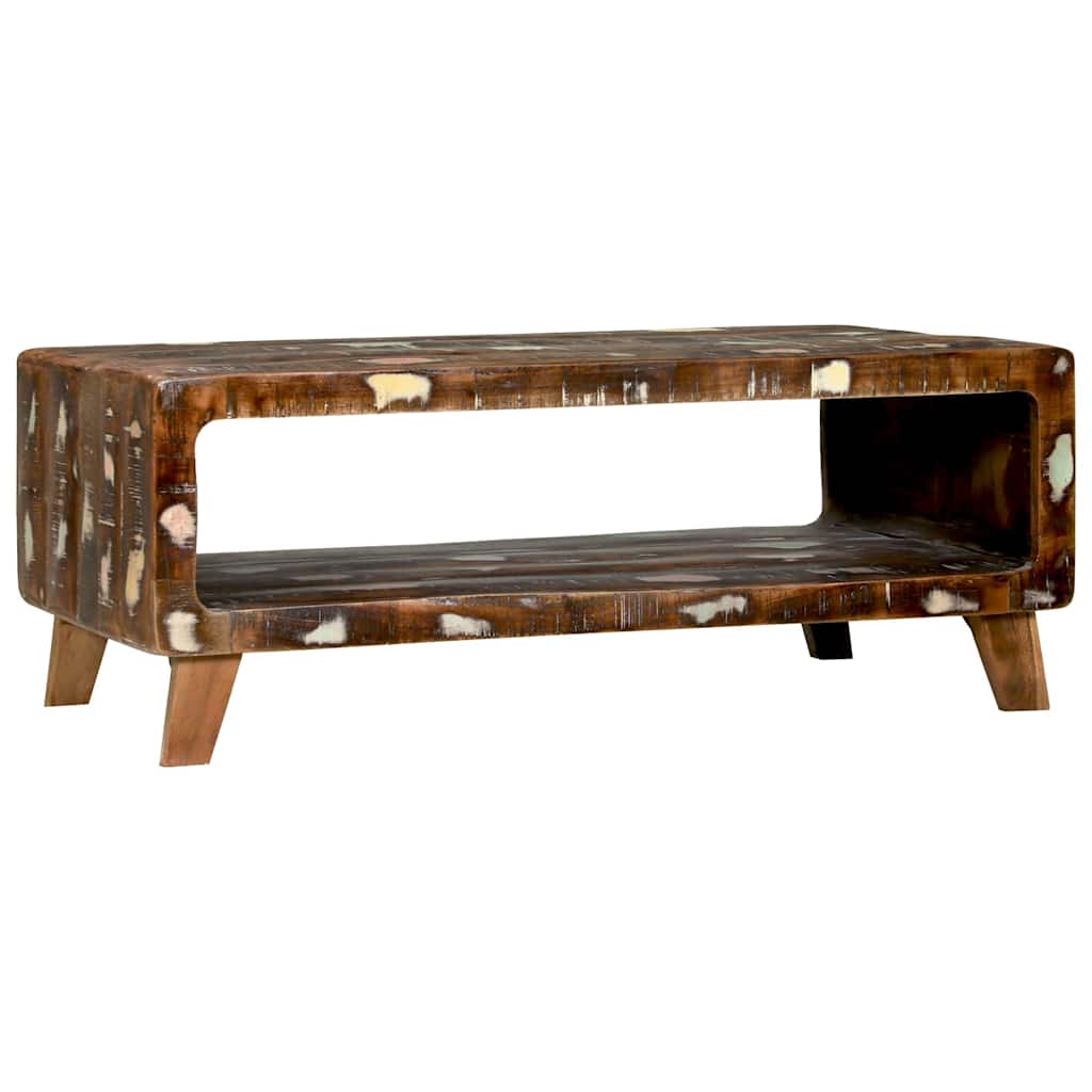 Tavolino da salotto 90 x 50 x 35 cm Legno Recuperato Massello | homemem39