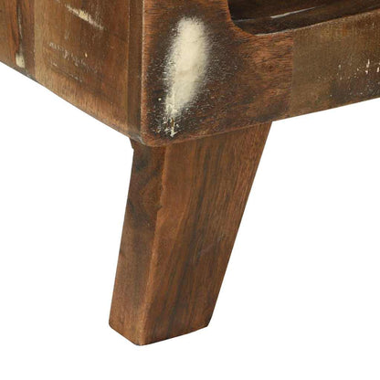 Tavolino da salotto 50 x 50 x 35 cm Legno Recuperato Massello | homemem39