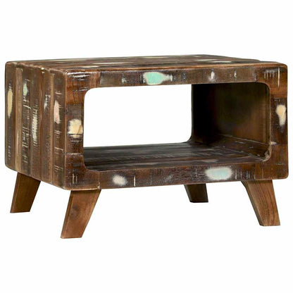 Tavolino da salotto 50 x 50 x 35 cm Legno Recuperato Massello | homemem39