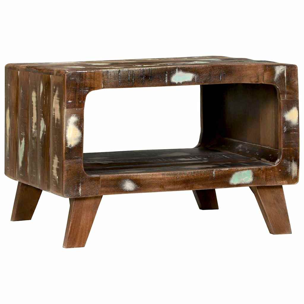 Tavolino da salotto 50 x 50 x 35 cm Legno Recuperato Massello | homemem39