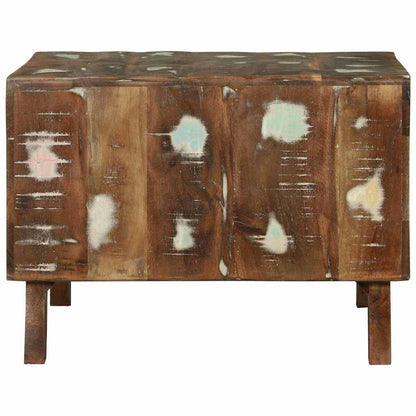 Tavolino da salotto 50 x 50 x 35 cm Legno Recuperato Massello | homemem39