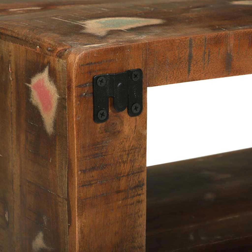 Mobile TV Multicolore Legno massello di recupero