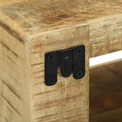 Mobile TV con lo scaffale Marrone Legno massello di mango