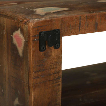 Mobile TV Multicolore Legno massello di recupero