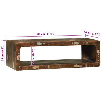 Mobile TV Multicolore Legno massello di recupero