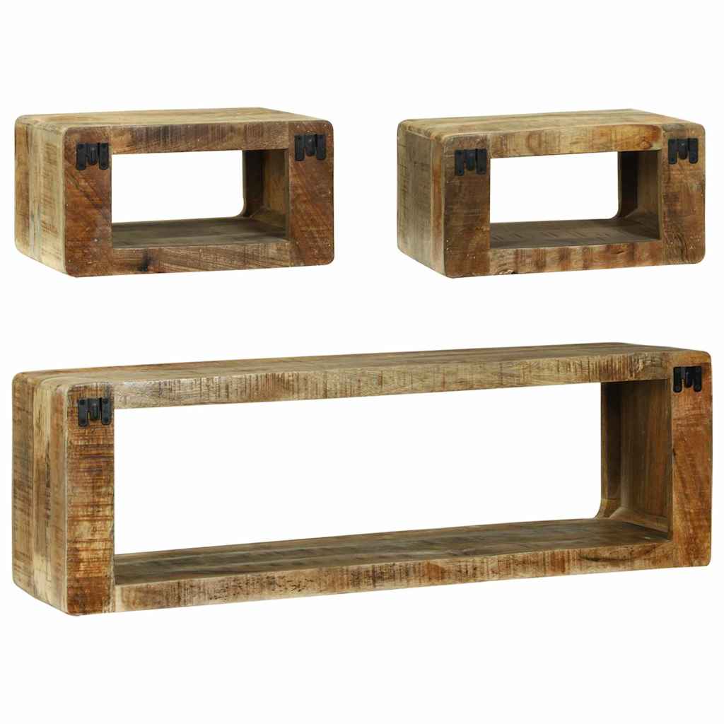Set di Mobili TV 3 pcs Marrone Legno massello di mango