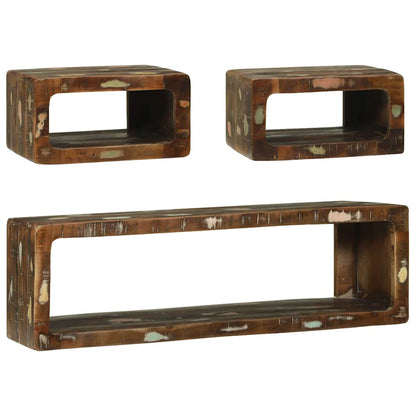 Set di Mobili TV 3 pcs Multicolore Legno massello di recupero