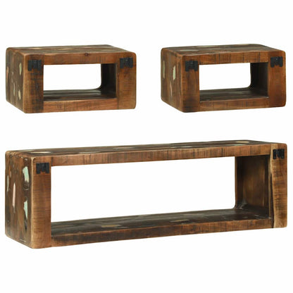 Set di Mobili TV 3 pcs Multicolore Legno massello di recupero