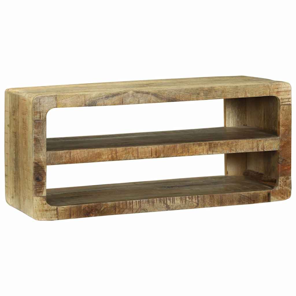 Mobile TV Marrone 80 x 32 x 36 cm Legno massello di mango