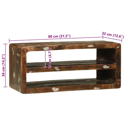 Mobile TV 80 x 32 x 36 cm Legno massello di recupero