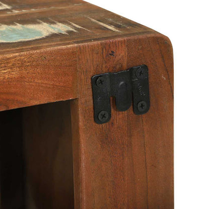 Mobile TV Multicolore Legno massello di recupero