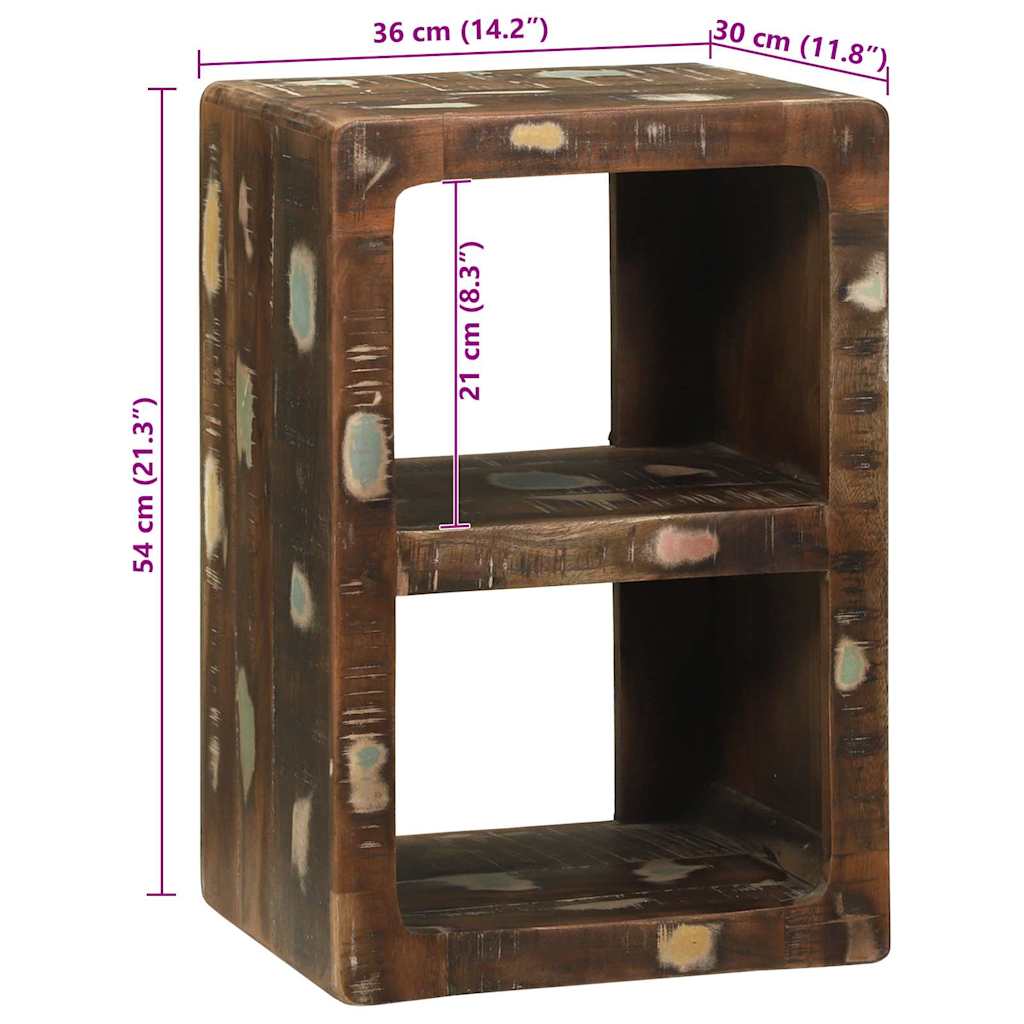 Mobile TV Multicolore Legno massello di recupero