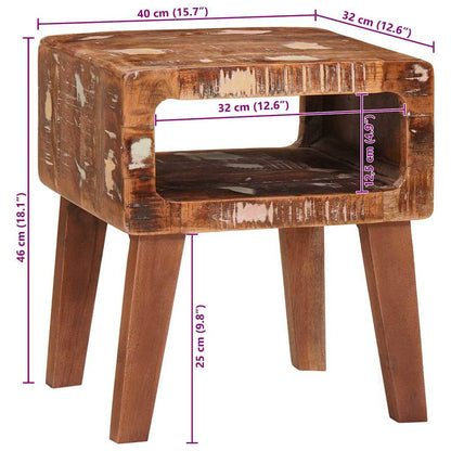 Tavoli da Fine Multicolore legno massello di riciclo