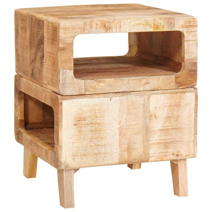 Tavoli da Fine Marrone 40 x 40 x 49 cm legno massello di mango