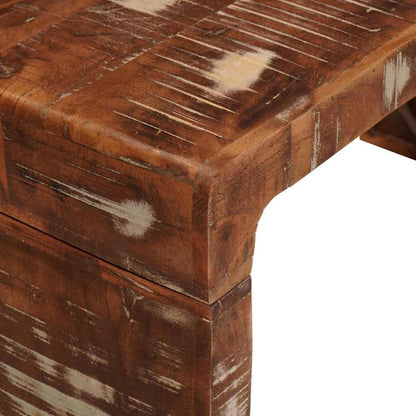Tavoli da annidamento 3 pcs legno massello di riciclo