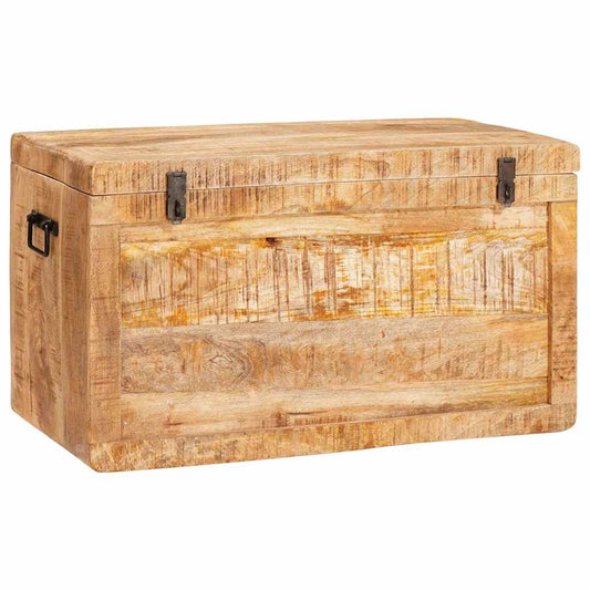 Scatola di Stoccaggio Marrone legno massello di mango