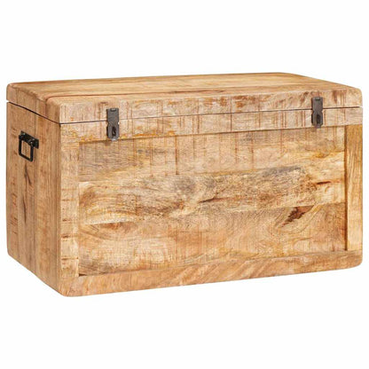 Scatola di Stoccaggio Marrone legno massello di mango