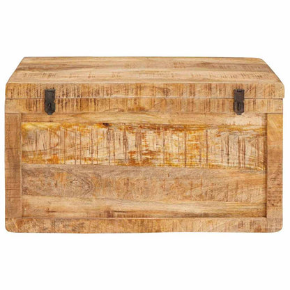Scatola di Stoccaggio Marrone legno massello di mango