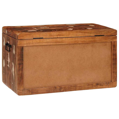 Scatola di Stoccaggio Multicolore legno massello di riciclo