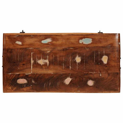 Scatola di Stoccaggio Multicolore legno massello di riciclo
