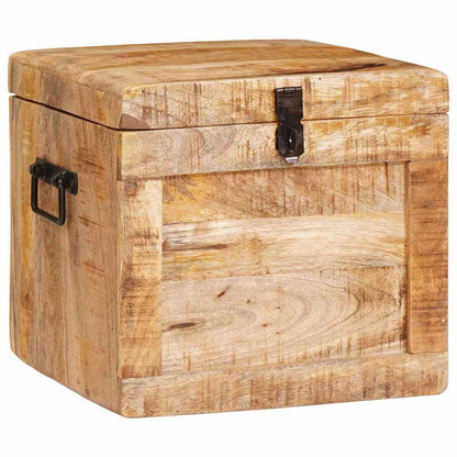 Scatola di Stoccaggio con archiviazione legno massello di mango