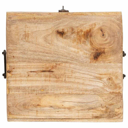 Scatola di Stoccaggio con archiviazione legno massello di mango