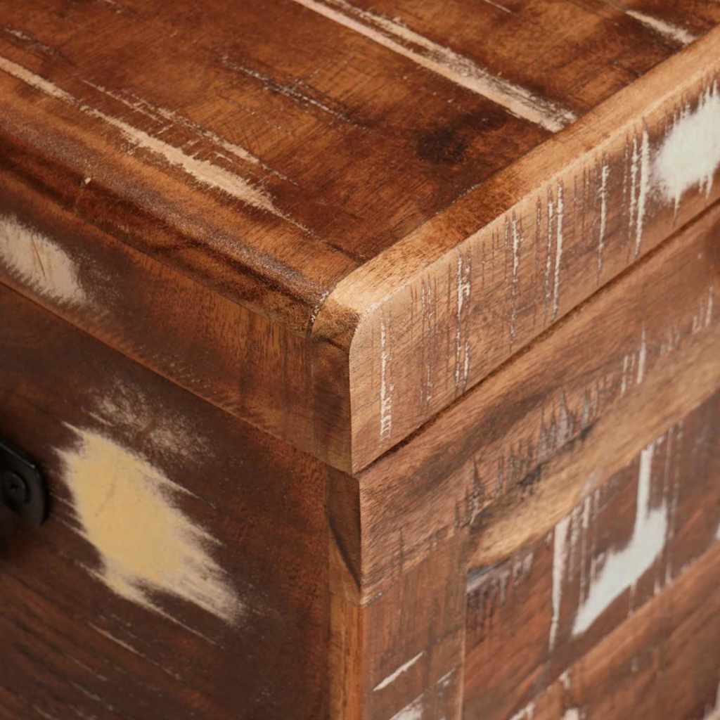 Scatola di Stoccaggio Multicolore legno massello di riciclo