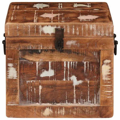 Scatola di Stoccaggio Multicolore legno massello di riciclo