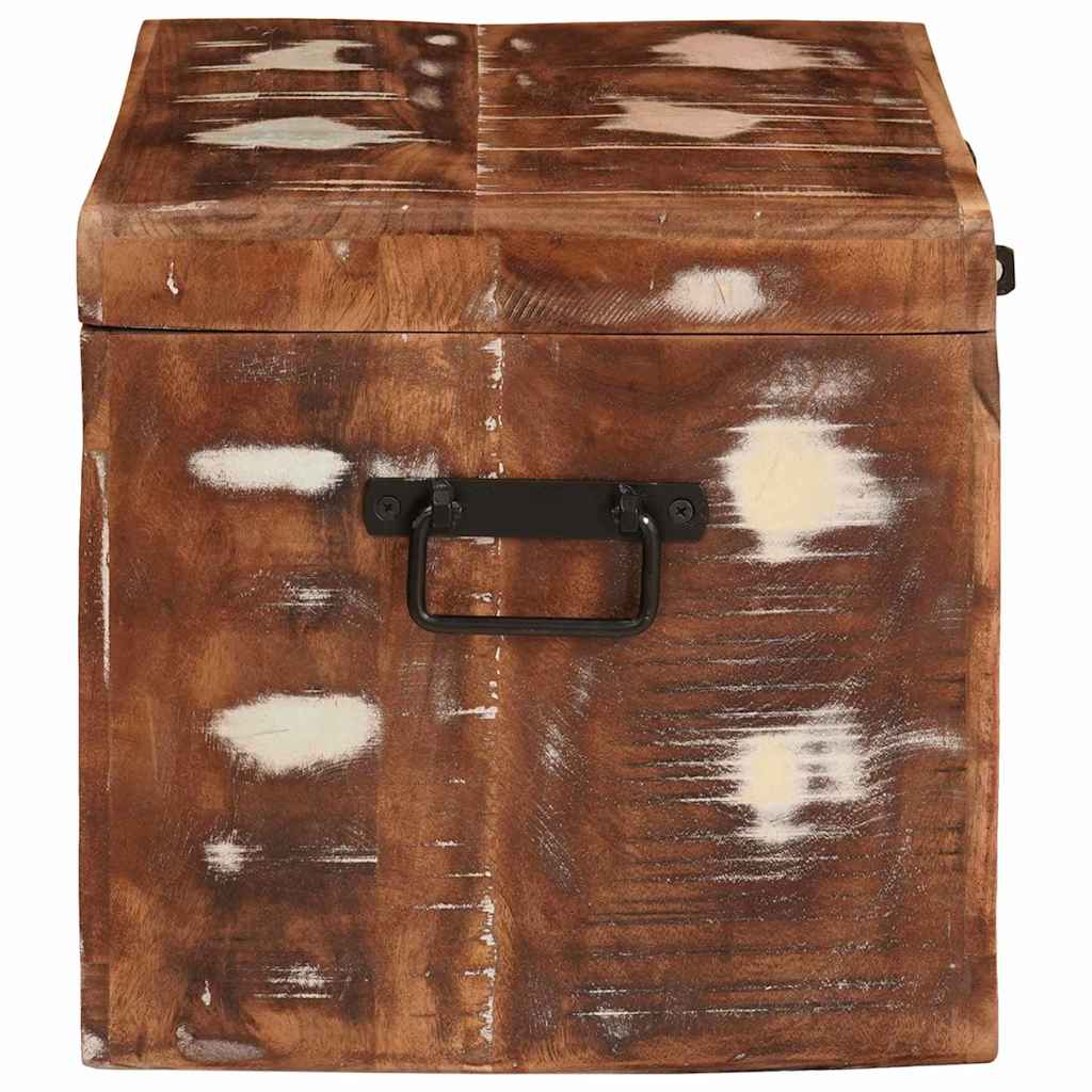 Scatola di Stoccaggio Multicolore legno massello di riciclo