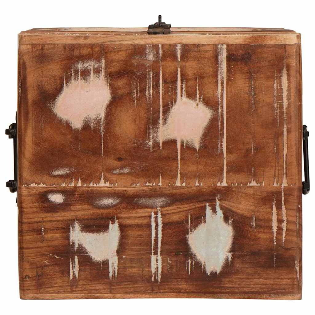 Scatola di Stoccaggio Multicolore legno massello di riciclo