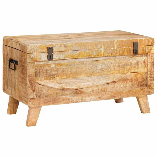 Scatola di Stoccaggio 70 x 35 x 40 cm legno massello di mango