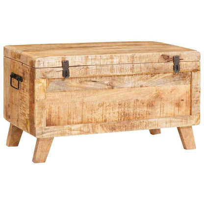 Scatola di Stoccaggio 70 x 35 x 40 cm legno massello di mango