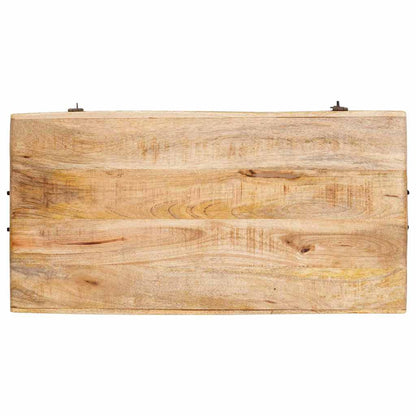 Scatola di Stoccaggio 70 x 35 x 40 cm legno massello di mango