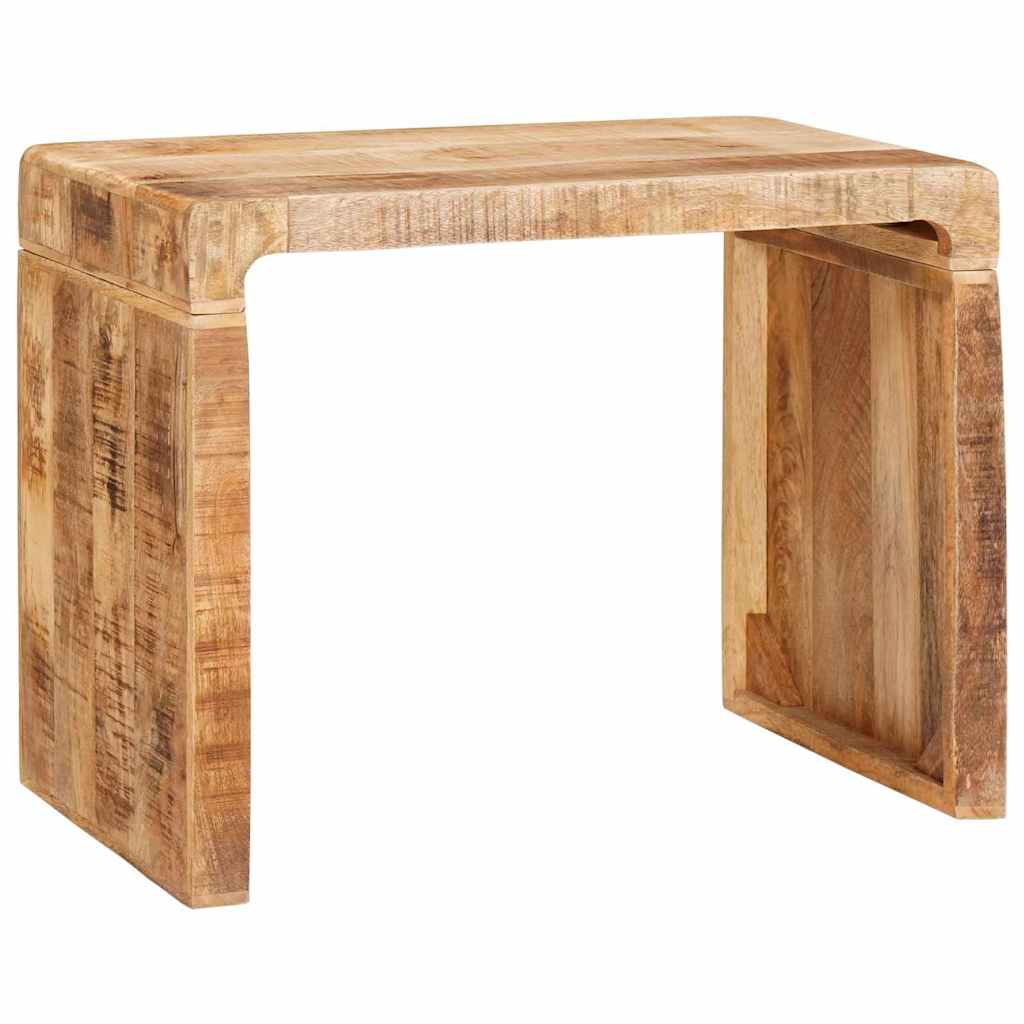 Tavolino Marrone 60 x 35 x 45 cm legno massello di mango