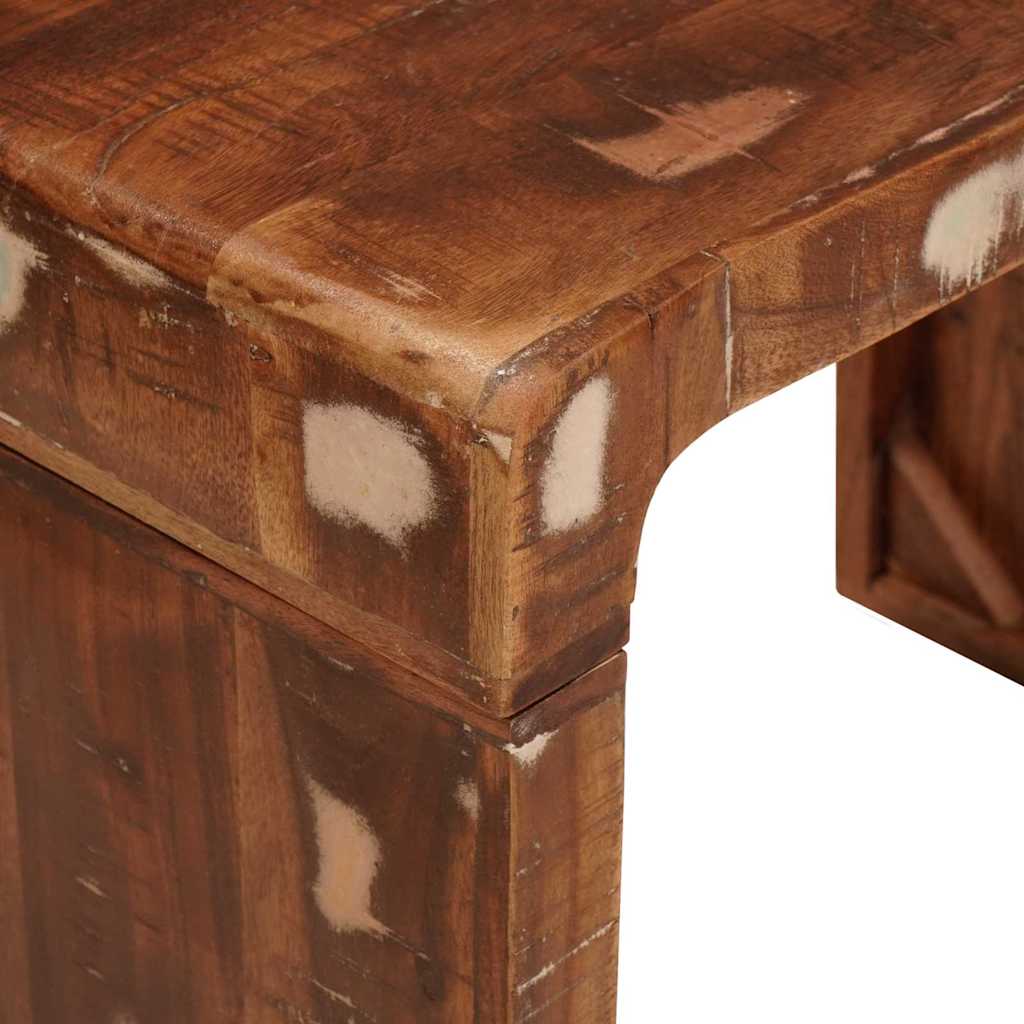 Tavolino 60 x 35 x 45 cm legno massello di riciclo