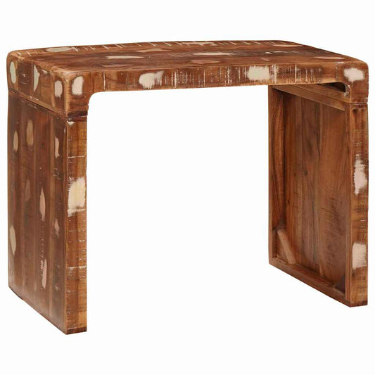 Tavolino 60 x 35 x 45 cm legno massello di riciclo