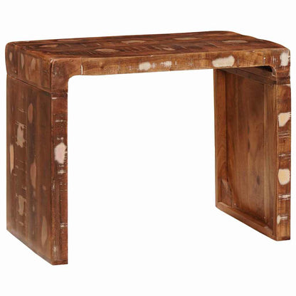 Tavolino 60 x 35 x 45 cm legno massello di riciclo