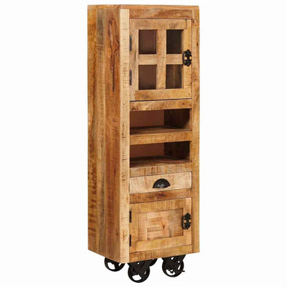 Credenza Marrone 40 x 30 x 120.5 cm legno massello di mango