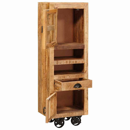 Credenza Marrone 40 x 30 x 120.5 cm legno massello di mango