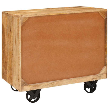 Mobile laterale Marrone 70 x 38 x 63 cm legno massello di mango