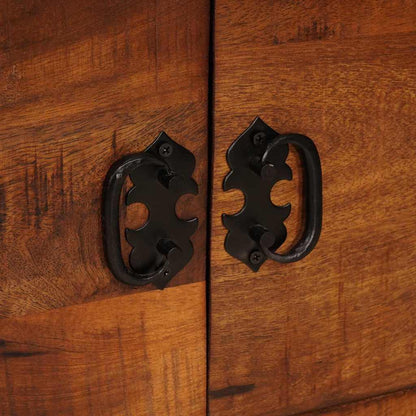 Mobile TV Marrone 110 x 30 x 40 cm legno massello di mango