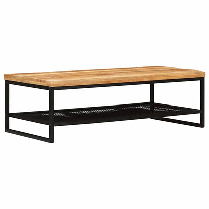 Tavolino da salotto Marrone e Nero Legno di mango massello | homemem39